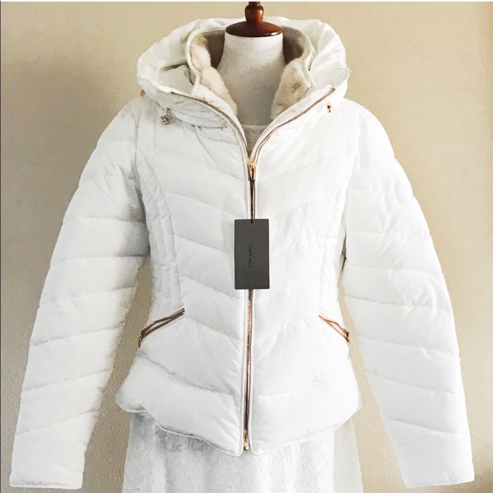 Zara white Puffer Jacket - Picture 4 of 8